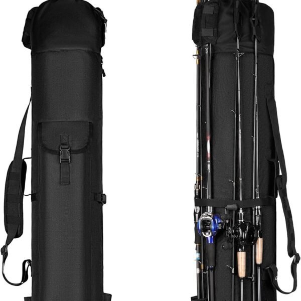 Collapsible Fishing Rod Bag, Fishing Gear Storage Bag